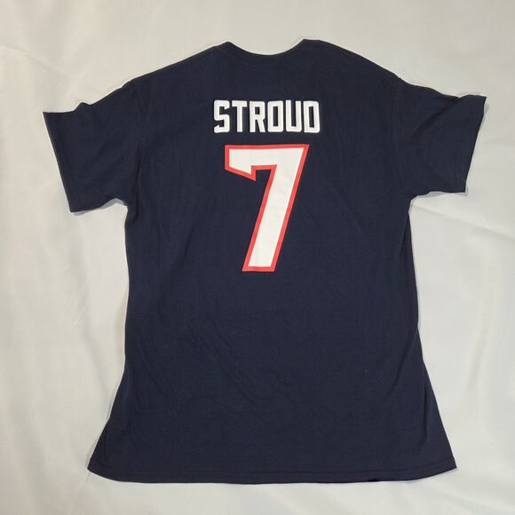 Nike C.J. Stroud Houston Texans Player T-Shirt Men's Medium Navy Blue NFL #7 - Picture 8 of 8